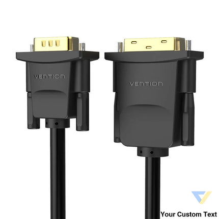 DVI (24 + 1) to VGA Cable Vention EABBG 1,5m 1080P 60Hz (black) Video cables