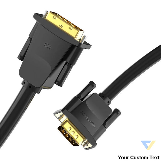 DVI (24 + 1) to VGA Cable Vention EABBG 1,5m 1080P 60Hz (black) Video cables