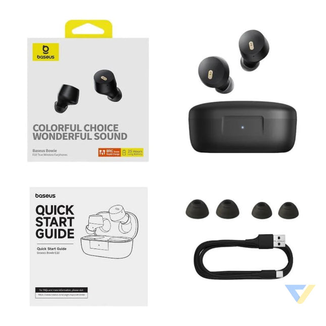 Earphones TWS Baseus Bowie E18 (black) TWS