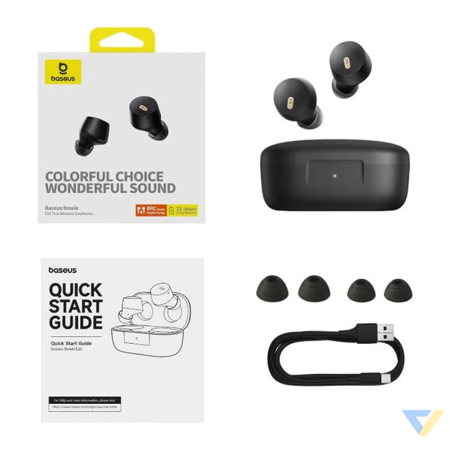 Earphones TWS Baseus Bowie E18 (black) TWS
