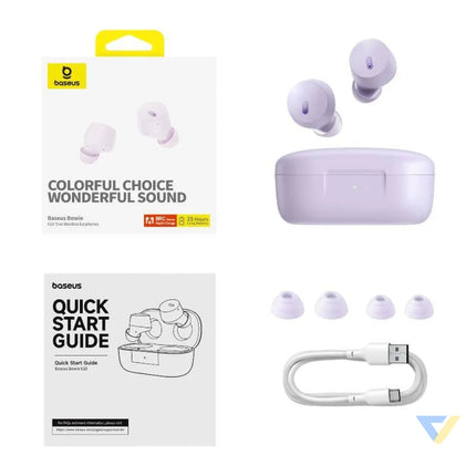 Earphones TWS Baseus Bowie E18 (purple) TWS