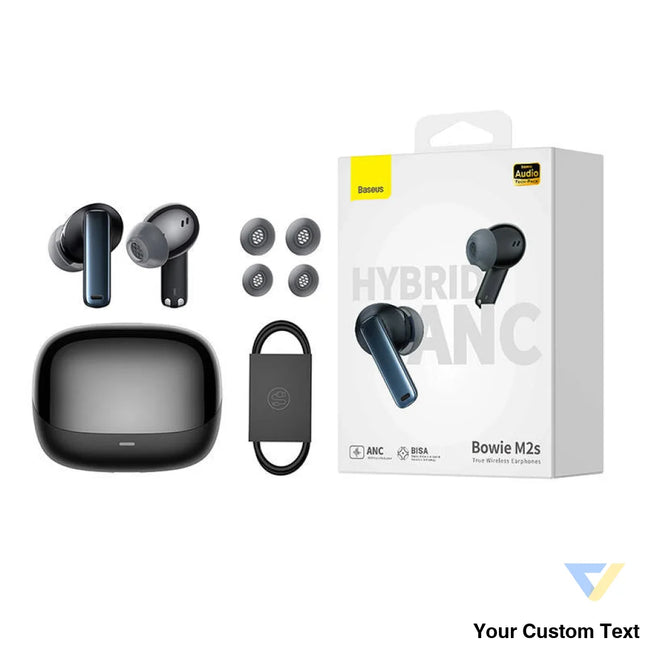 Earphones TWS Baseus Bowie M2s (black) TWS