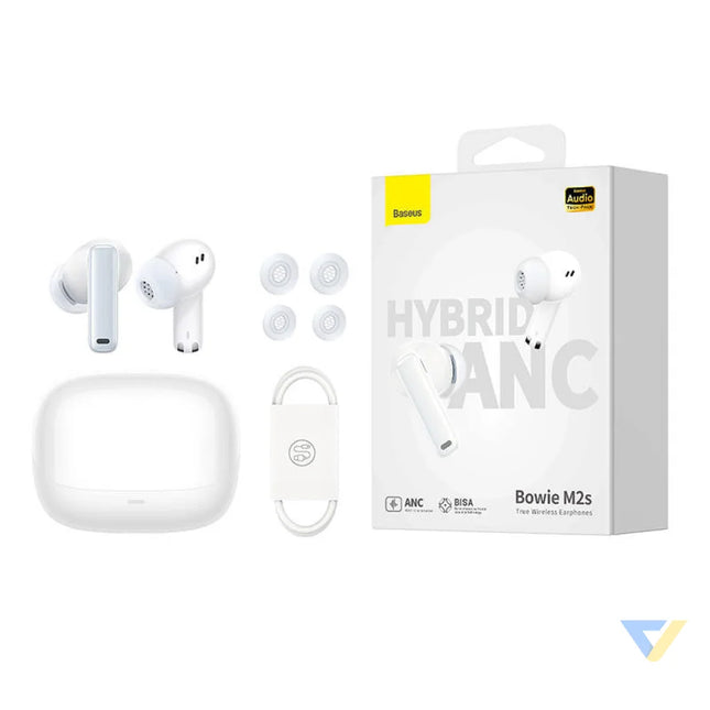 Earphones TWS Baseus Bowie M2s (white) TWS