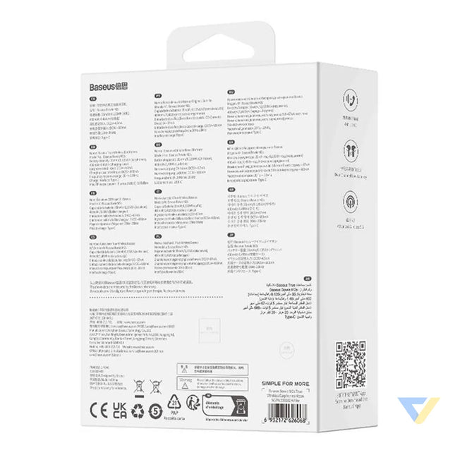 Earphones TWS Baseus Bowie M2s (white) TWS