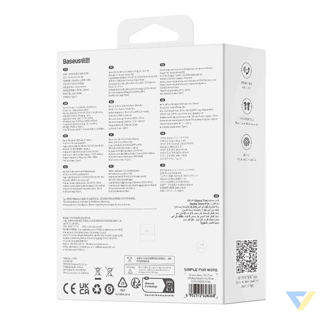 Earphones TWS Baseus Bowie M2s (white) TWS