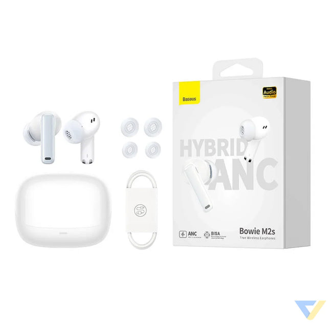 Earphones TWS Baseus Bowie M2s (white) TWS