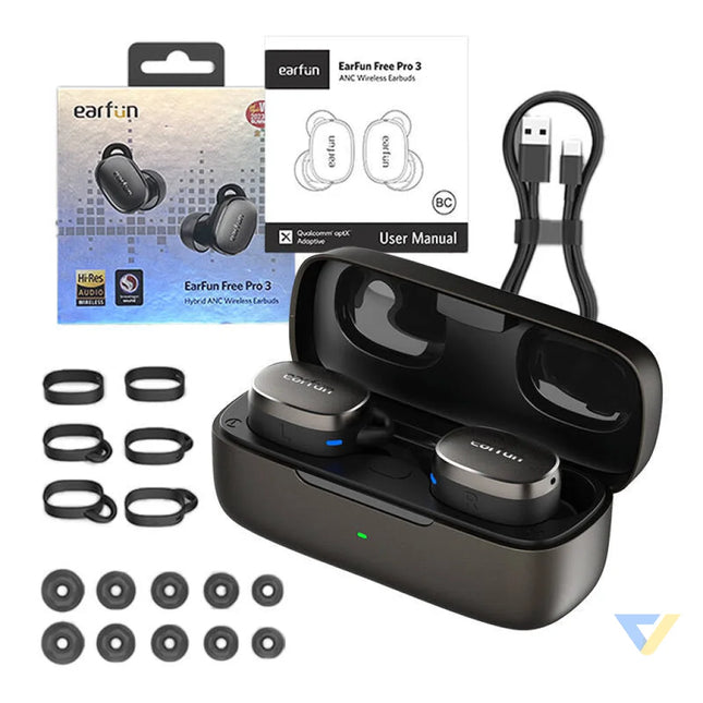 Earphones TWS EarFun Free Pro 3 ANC (black) TWS
