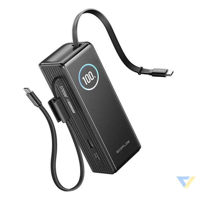 EcoFlow RAPID Powerbank 25000mAh 170W (built-in 100W cables). Powerbanks