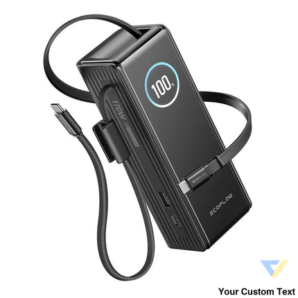 EcoFlow RAPID Powerbank 25000mAh 170W (built-in 100W cables). Powerbanks