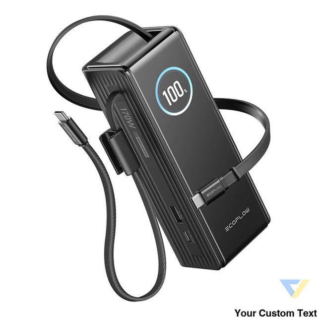 EcoFlow RAPID Powerbank 25000mAh 170W (built-in 100W cables). Powerbanks