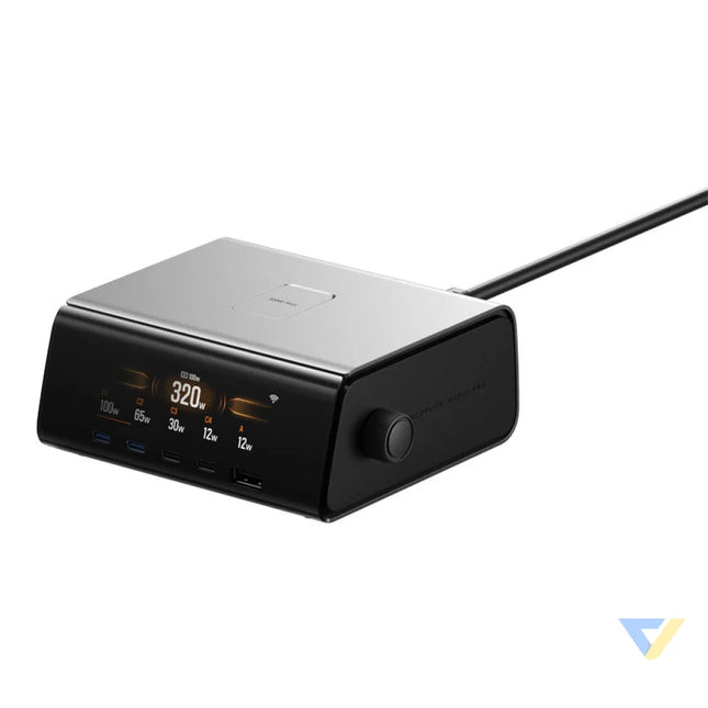 EcoFlow RAPID Pro 320W docking station 4xUSB C 1xUSB A GaN mains chargers