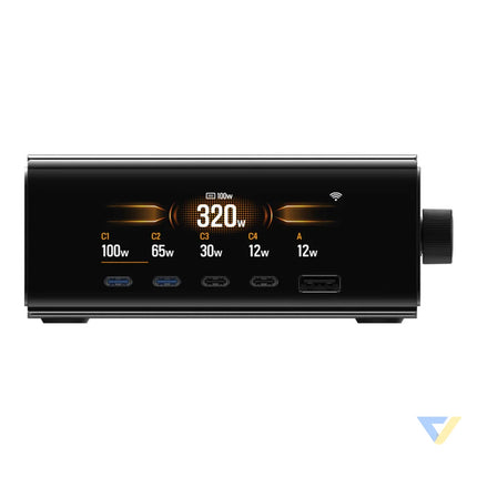 EcoFlow RAPID Pro 320W docking station 4xUSB C 1xUSB A GaN mains chargers