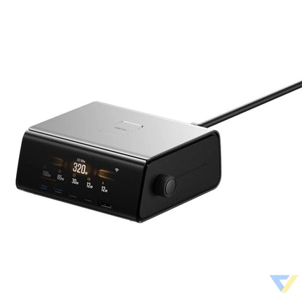 EcoFlow RAPID Pro 320W docking station 4xUSB C 1xUSB A GaN mains chargers