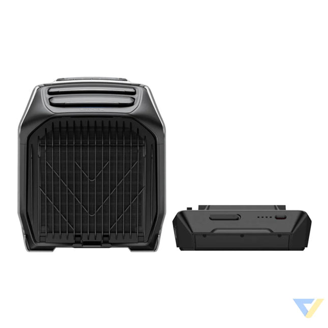 EcoFlow Wave 3 portable air conditioner with battery. Camping
