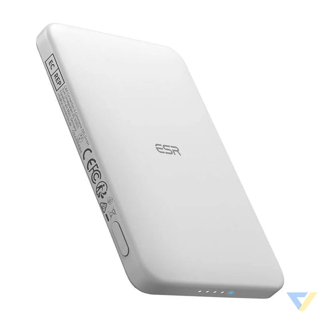 ESR Qi2 MagSlim 5000 mAh magnetic powerbank (white) Powerbanks