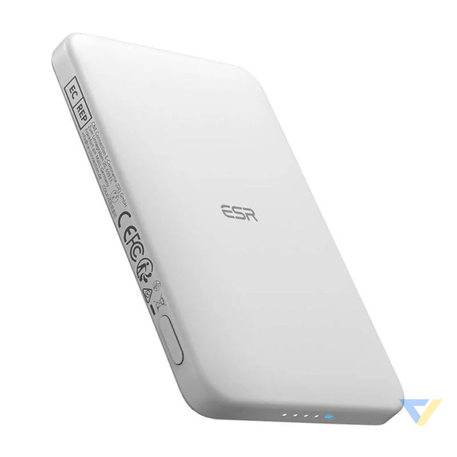 ESR Qi2 MagSlim 5000 mAh magnetic powerbank (white) Powerbanks