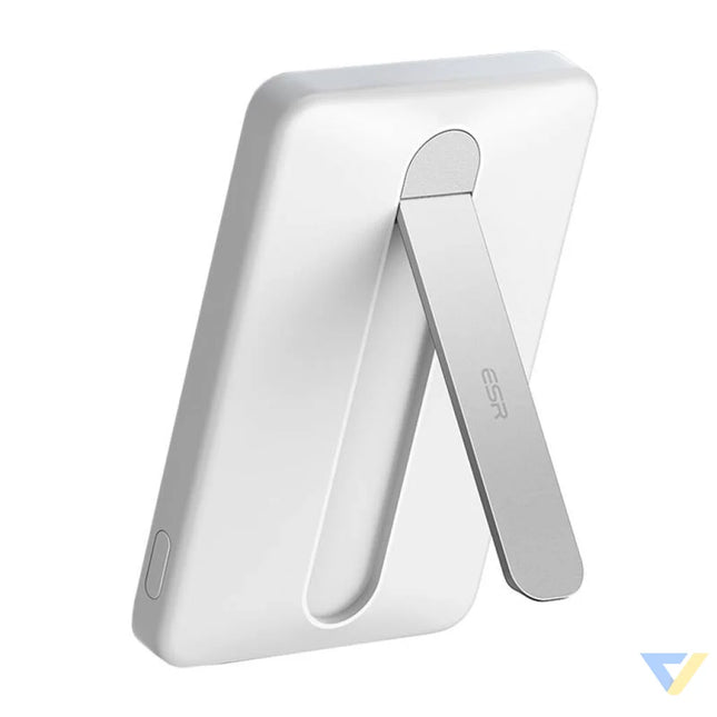 ESR Qi2 MagSlim 5000 mAh magnetic powerbank with stand (white) Powerbanks
