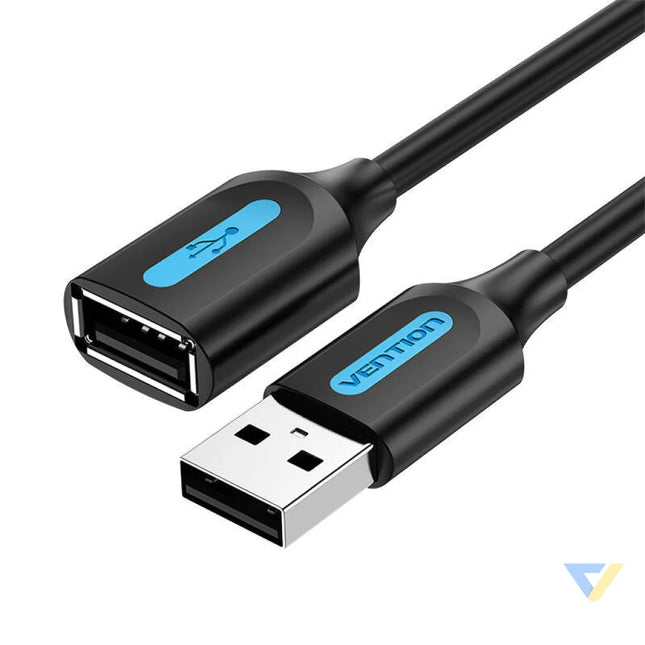 Extension Cable USB 2.0 Male to Female Vention CBIBJ 5m Black Adapters connectors and converters
