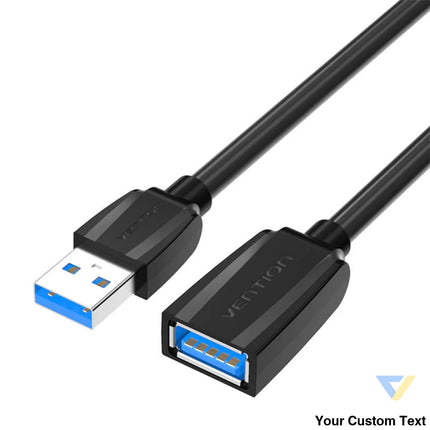 Extension Cable USB 3.0 male USB to female USB Vention VAS A45 B300 1m (Black) USB cables