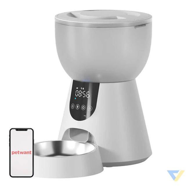 F17 LED automatic food dispenser + W8 Petwant drinker Bowls