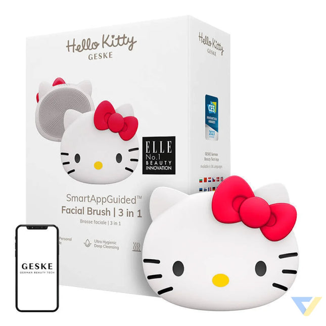 Facial Cleaning Brush 3in1 Geske with APP (Hello Kitty starlight) Face cleansing brushes