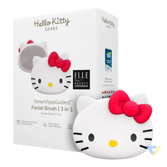 Facial Cleaning Brush 3in1 Geske with APP (Hello Kitty starlight) Face cleansing brushes
