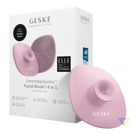 Facial Cleaning Brush 4in1 with Handle Geske with APP (pink) Face cleansing brushes