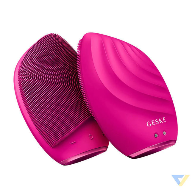 Facial Cleaning Sonic Brush 4in1 Geske With APP (magenta) Face cleansing brushes