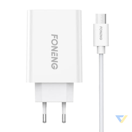 Fast charger Foneng 1x USB EU43 10.5W + USB Micro cable mains chargers
