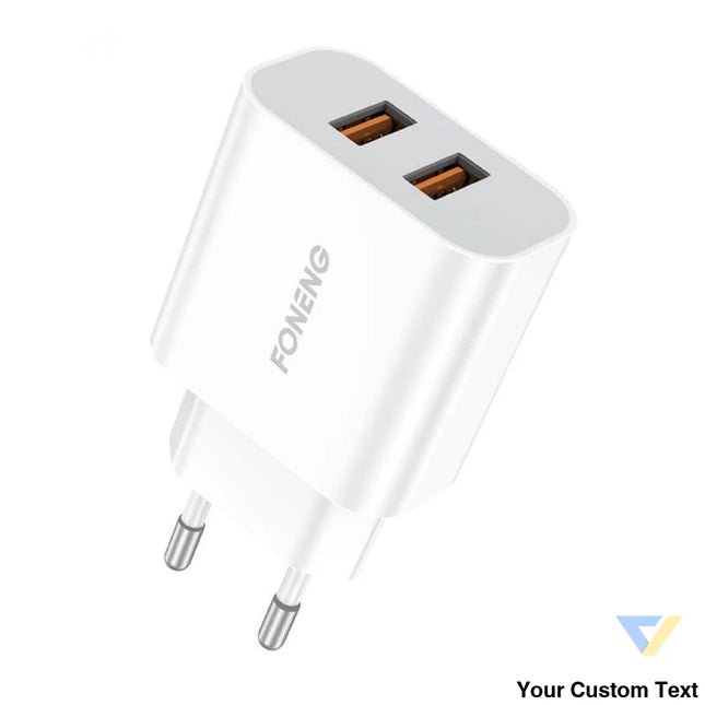 Fast charger Foneng 2x USB EU45 12W + USB Lightning cable mains chargers