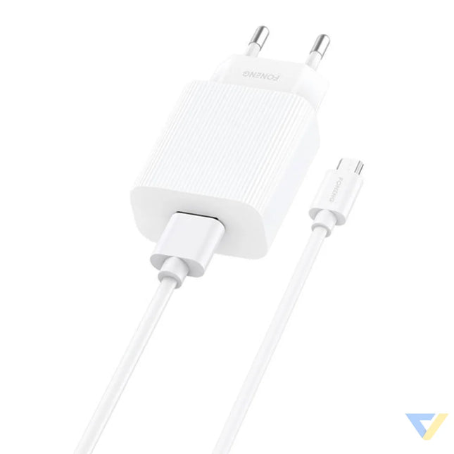 Fast charger Foneng EU28 12W 1xUSB QC 3.0 + Cable USB Micro mains chargers