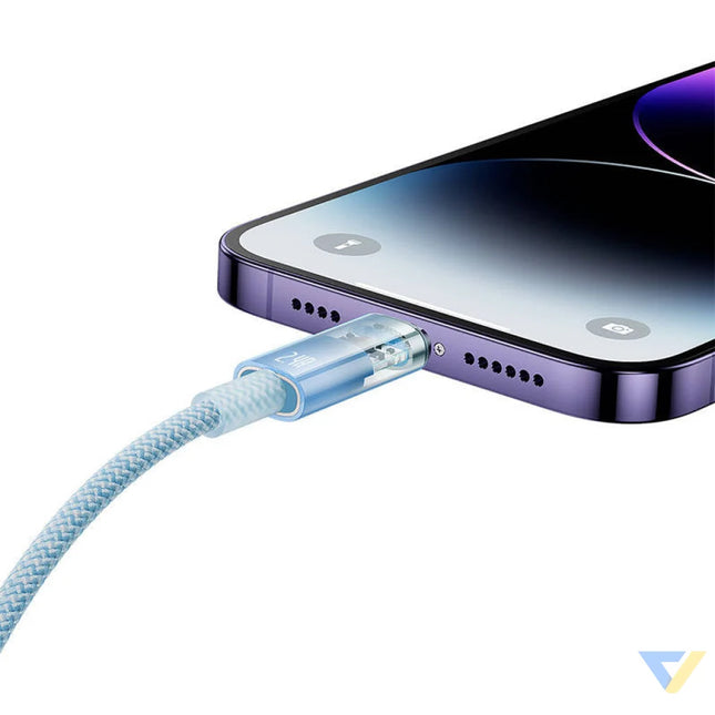 Fast Charging Cable Baseus Explorer USB to Lightning 2.4A 1M (blue) USB to Lightning