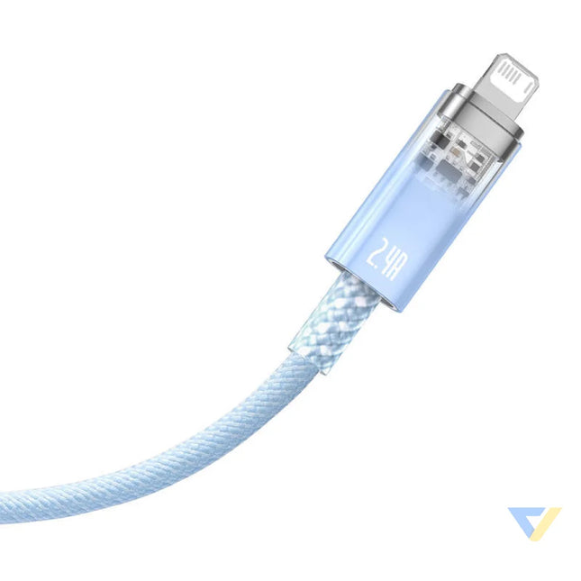 Fast Charging Cable Baseus Explorer USB to Lightning 2.4A 1M (blue) USB to Lightning