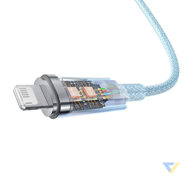 Fast Charging Cable Baseus Explorer USB to Lightning 2.4A 1M (blue) USB to Lightning