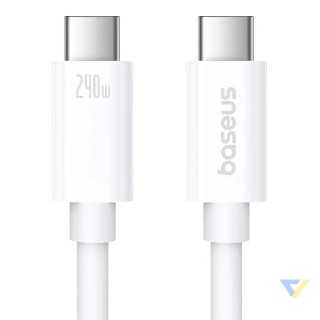 fast Charging Cable Baseus Superior 2 USB C to USB C 240W 1,8m (white) USB C to USB C