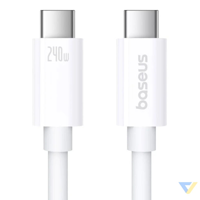 fast Charging Cable Baseus Superior 2 USB C to USB C 240W 1,8m (white) USB C to USB C