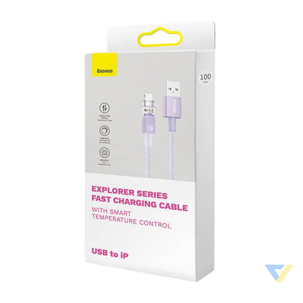 Fast Charging cable Baseus USB A to Lightning Explorer Series 1m 2.4A (purple) USB to Lightning