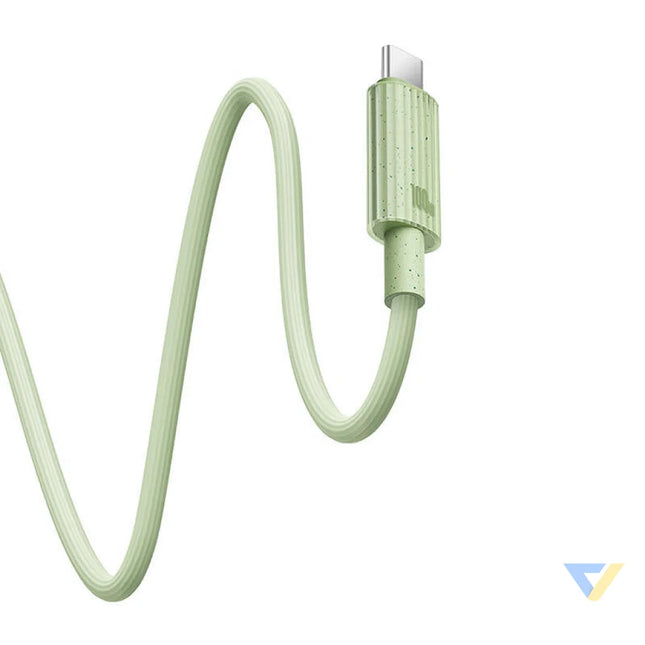 Fast Charging cable Baseus USB C to USB C Habitat Series 1m 100W (green) USB C to USB C