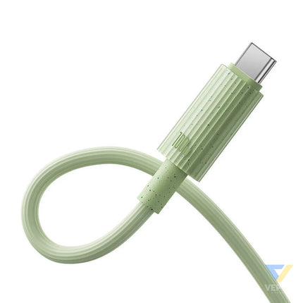 Fast Charging cable Baseus USB C to USB C Habitat Series 1m 100W (green) USB C to USB C