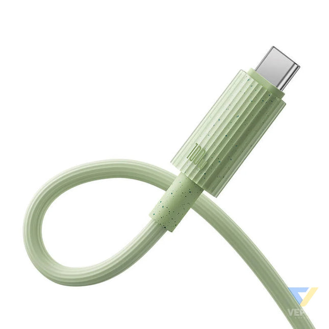 Fast Charging cable Baseus USB C to USB C Habitat Series 1m 100W (green) USB C to USB C