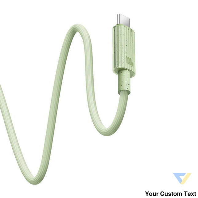 Fast Charging cable Baseus USB C to USB C Habitat Series 1m 100W (green) USB C to USB C