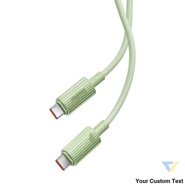 Fast Charging cable Baseus USB C to USB C Habitat Series 1m 100W (green) USB C to USB C
