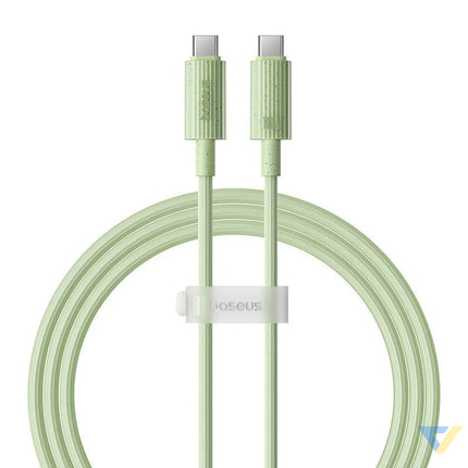Fast Charging cable Baseus USB C to USB C Habitat Series 1m 100W (green) USB C to USB C