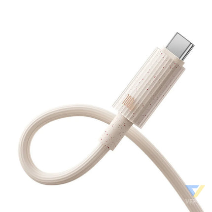 Fast Charging cable Baseus USB C to USB C Habitat Series 1m 100W (pink) USB C to USB C
