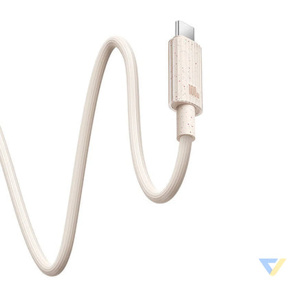 Fast Charging cable Baseus USB C to USB C Habitat Series 1m 100W (pink) USB C to USB C