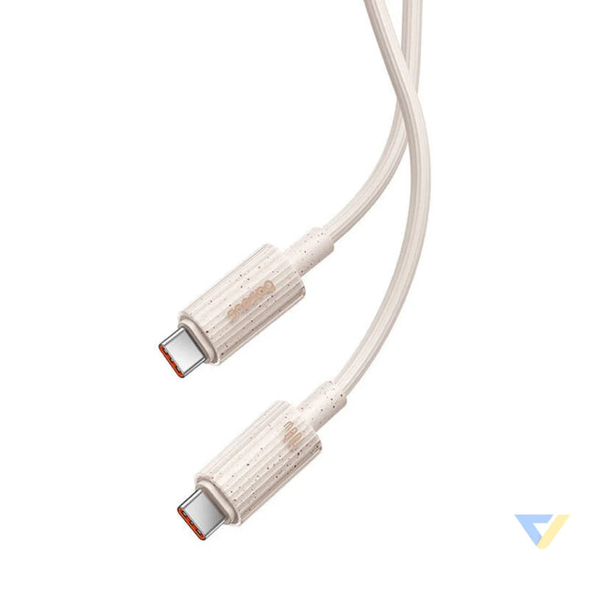 Fast Charging cable Baseus USB C to USB C Habitat Series 1m 100W (pink) USB C to USB C