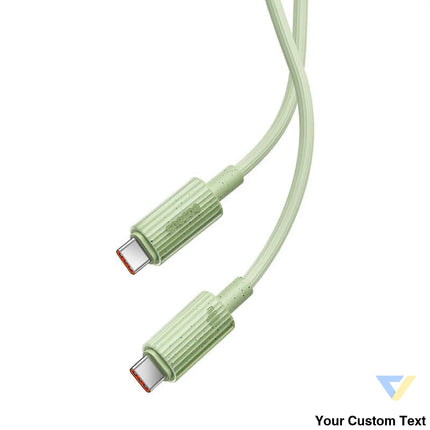 Fast Charging cable Baseus USB C to USB C Habitat Series 2m 100W (green) USB C to USB C