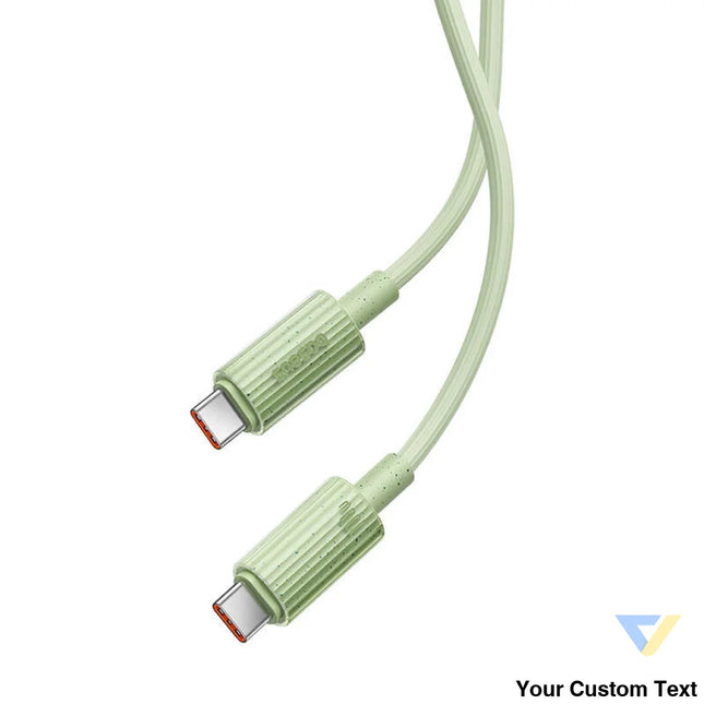 Fast Charging cable Baseus USB C to USB C Habitat Series 2m 100W (green) USB C to USB C