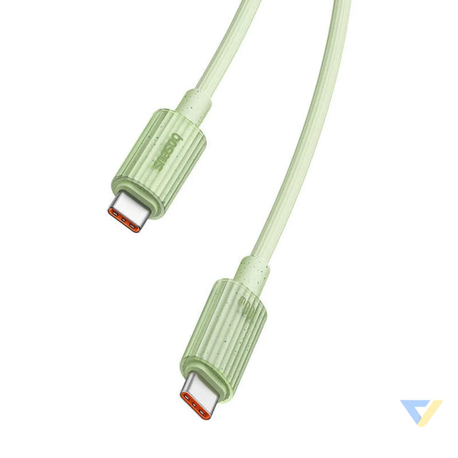 Fast Charging cable Baseus USB C to USB C Habitat Series 2m 100W (green) USB C to USB C
