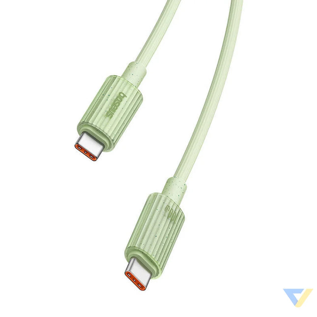 Fast Charging cable Baseus USB C to USB C Habitat Series 2m 100W (green) USB C to USB C